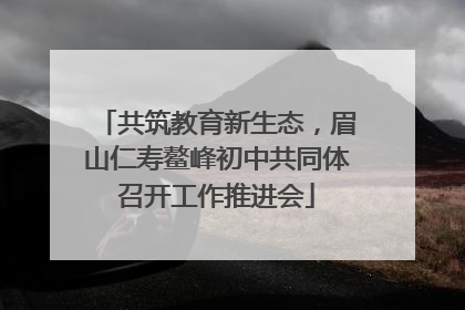 共筑教育新生态，眉山仁寿鳌峰初中共同体召开工作推进会