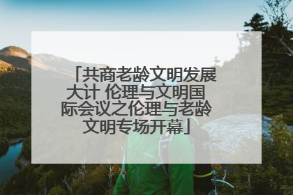 共商老龄文明发展大计 伦理与文明国际会议之伦理与老龄文明专场开幕