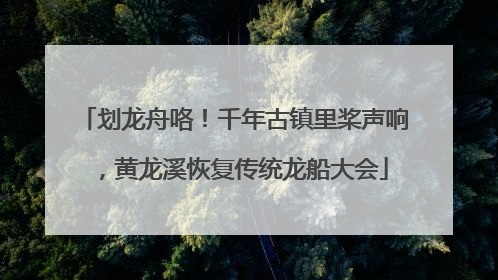划龙舟咯！千年古镇里桨声响，黄龙溪恢复传统龙船大会