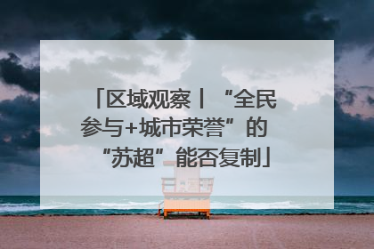 区域观察丨“全民参与+城市荣誉”的“苏超”能否复制