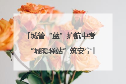 城管“蓝”护航中考 “城暖驿站”筑安宁