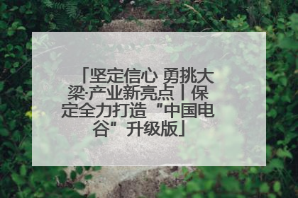 坚定信心 勇挑大梁·产业新亮点丨保定全力打造“中国电谷”升级版