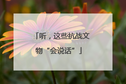 听，这些抗战文物“会说话”