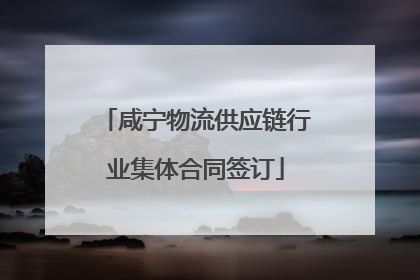 咸宁物流供应链行业集体合同签订