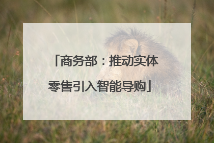 商务部：推动实体零售引入智能导购