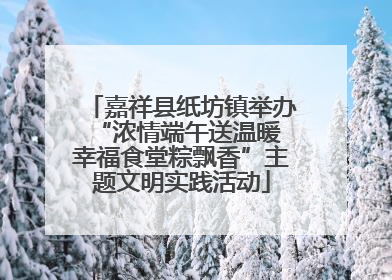嘉祥县纸坊镇举办“浓情端午送温暖 幸福食堂粽飘香”主题文明实践活动
