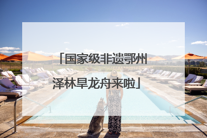 国家级非遗鄂州泽林旱龙舟来啦