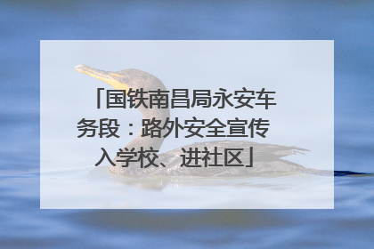 国铁南昌局永安车务段：路外安全宣传入学校、进社区