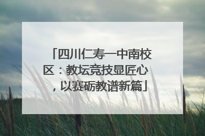 四川仁寿一中南校区：教坛竞技显匠心，以赛砺教谱新篇