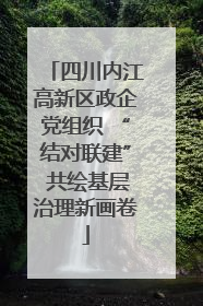 四川内江高新区政企党组织 “结对联建” 共绘基层治理新画卷