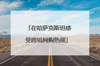 在哈萨克斯坦感受跨境网购热潮