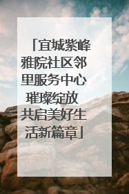 宜城紫峰雅院社区邻里服务中心璀璨绽放 共启美好生活新篇章