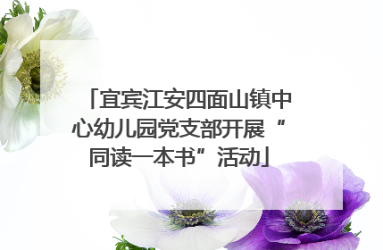 宜宾江安四面山镇中心幼儿园党支部开展“同读一本书”活动
