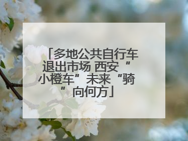多地公共自行车退出市场 西安“小橙车”未来“骑”向何方