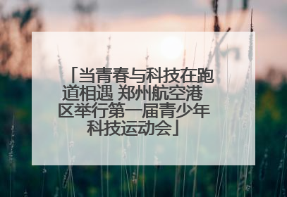 当青春与科技在跑道相遇 郑州航空港区举行第一届青少年科技运动会