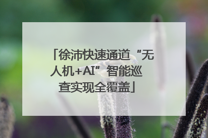徐沛快速通道“无人机+AI”智能巡查实现全覆盖