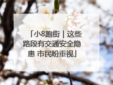 小8跑街｜这些路段有交通安全隐患 市民盼重视