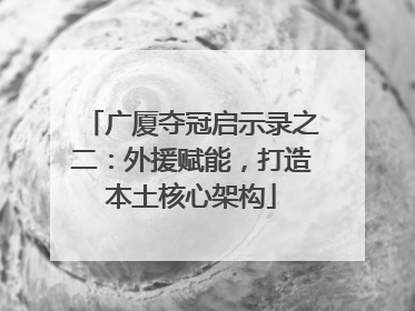 广厦夺冠启示录之二：外援赋能，打造本土核心架构