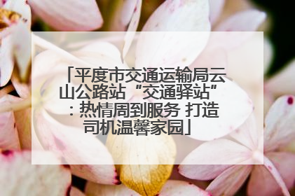 平度市交通运输局云山公路站“交通驿站”：热情周到服务 打造司机温馨家园