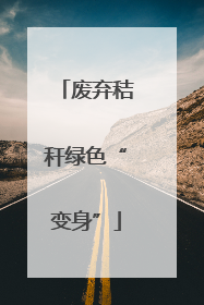 废弃秸秆绿色“变身”