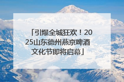 引爆全城狂欢！2025山东德州燕京啤酒文化节即将启幕