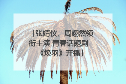 张婧仪、周翊然领衔主演 青春话题剧《焕羽》开播