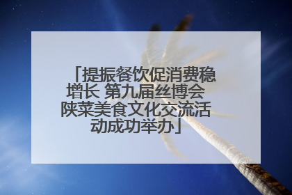 提振餐饮促消费稳增长 第九届丝博会陕菜美食文化交流活动成功举办
