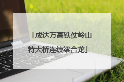 成达万高铁仗岭山特大桥连续梁合龙