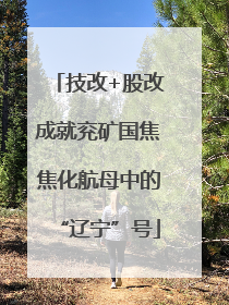 技改+股改成就兖矿国焦焦化航母中的“辽宁”号