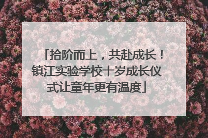 拾阶而上，共赴成长！镇江实验学校十岁成长仪式让童年更有温度