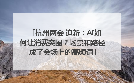 杭州两会·追新：AI如何让消费突围？场景和路径成了会场上的高频词
