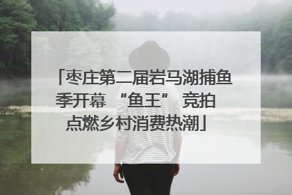 枣庄第二届岩马湖捕鱼季开幕 “鱼王” 竞拍点燃乡村消费热潮