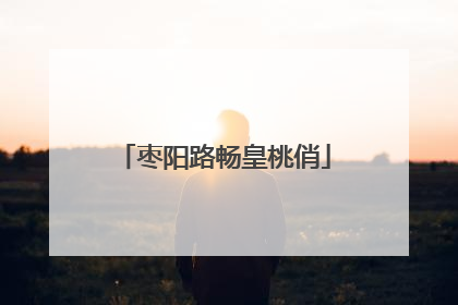 枣阳路畅皇桃俏