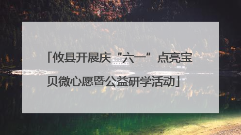 攸县开展庆“六一”点亮宝贝微心愿暨公益研学活动
