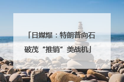 日媒爆：特朗普向石破茂“推销”美战机