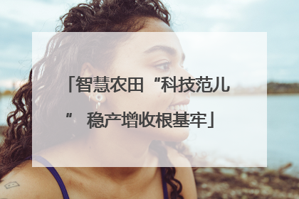 智慧农田“科技范儿” 稳产增收根基牢