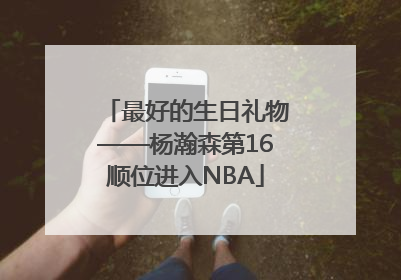 最好的生日礼物——杨瀚森第16顺位进入NBA