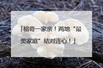 榕奇一家亲！两地“最美家庭”结对连心！