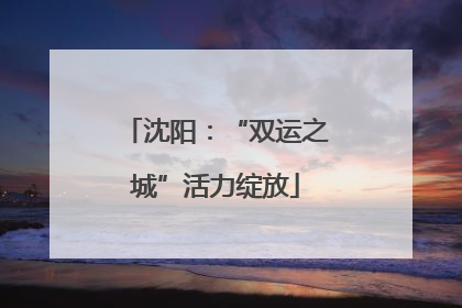 沈阳：“双运之城”活力绽放
