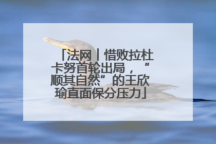 法网︱惜败拉杜卡努首轮出局，“顺其自然”的王欣瑜直面保分压力