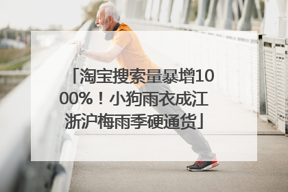 淘宝搜索量暴增1000%！小狗雨衣成江浙沪梅雨季硬通货