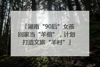 湖南“90后”女孩回家当“羊倌”，计划打造文旅“羊村”