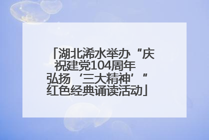湖北浠水举办“庆祝建党104周年 弘扬‘三大精神’”红色经典诵读活动
