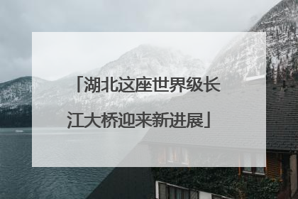 湖北这座世界级长江大桥迎来新进展
