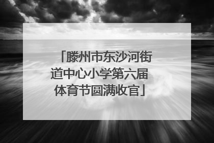 滕州市东沙河街道中心小学第六届体育节圆满收官