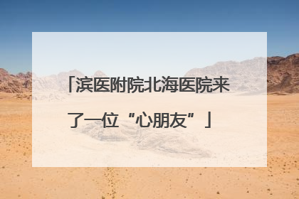滨医附院北海医院来了一位“心朋友”