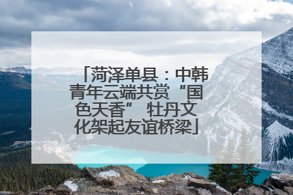 菏泽单县：中韩青年云端共赏“国色天香” 牡丹文化架起友谊桥梁