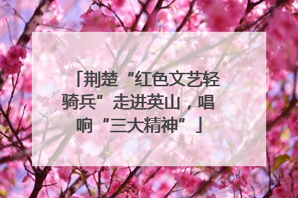 荆楚“红色文艺轻骑兵”走进英山，唱响“三大精神”