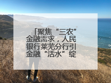 聚焦“三农”金融需求，人民银行莱芜分行引金融“活水”绽乡村振兴之花