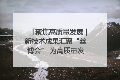 聚焦高质量发展｜新技术成果汇聚“丝博会” 为高质量发展注入新动能